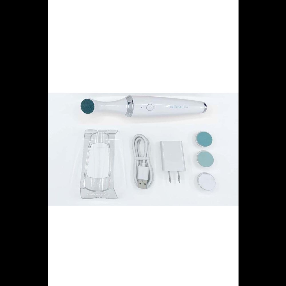 Bellasonic 4-in-1 Electric Nail File with Travel Bag Discs White
